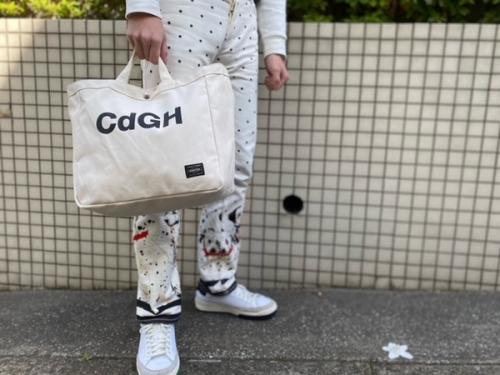 ポーター　コムデギャルソン オムの2WAYキャンバストートバッグ