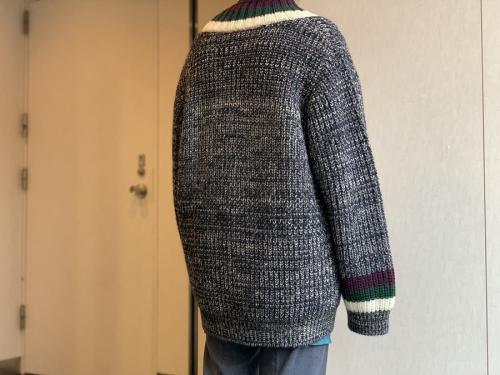 Mixed Knit V neckの21AW