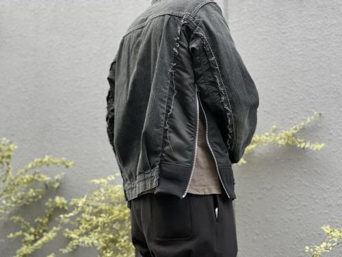サカイのDenim x MA-1 Jacket