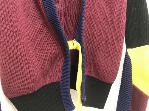 Crochet knit pulloverのマルチカラーニット