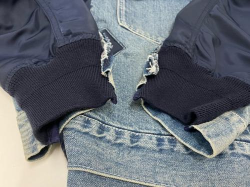 MA-1のデニムジャケット