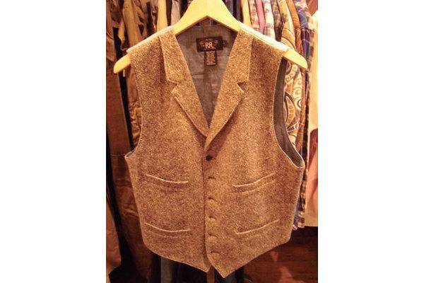 RRL ツイードベスト ダブルアールエル ラルフローレン ヴィンテージ RRL ツイードベスト ダブルアールエル ラルフローレン