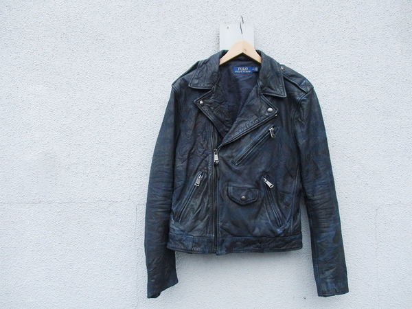 ラルフローレン　ライダースジャケット 楽天市場】POLO by Ralph Lauren ラルフローレン ヴィンテージ加工