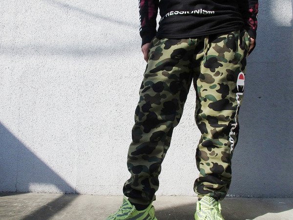 BAPE x Champion 1st Camo Sweatpants