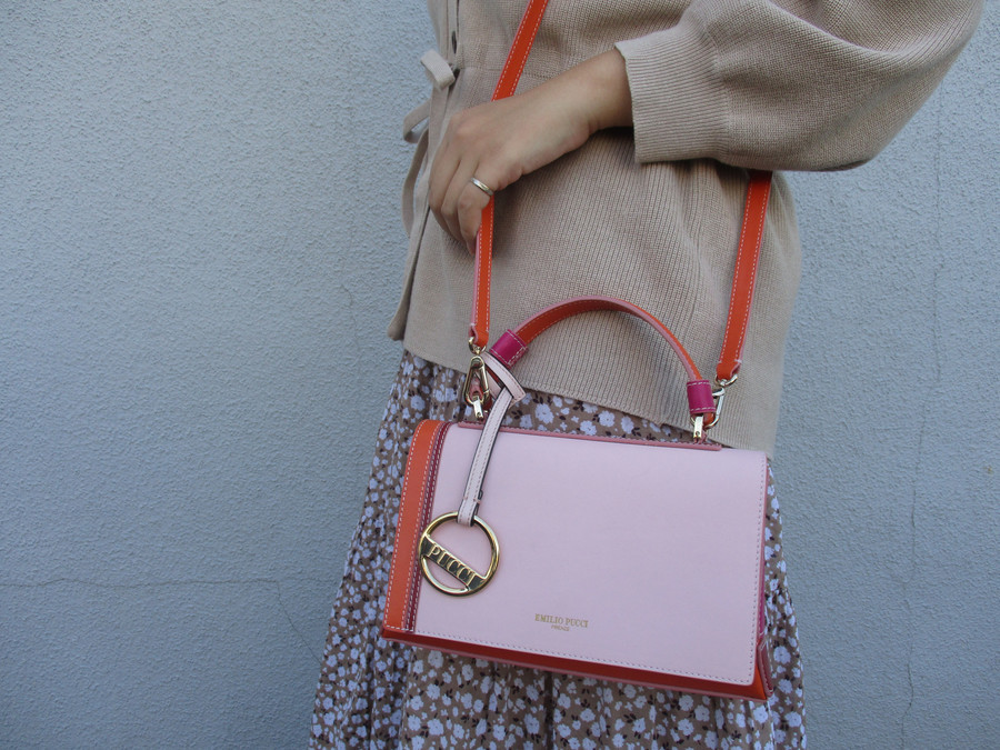 Emilio Pucci(エミリオプッチ)】Pilot Mini Color-block Leather