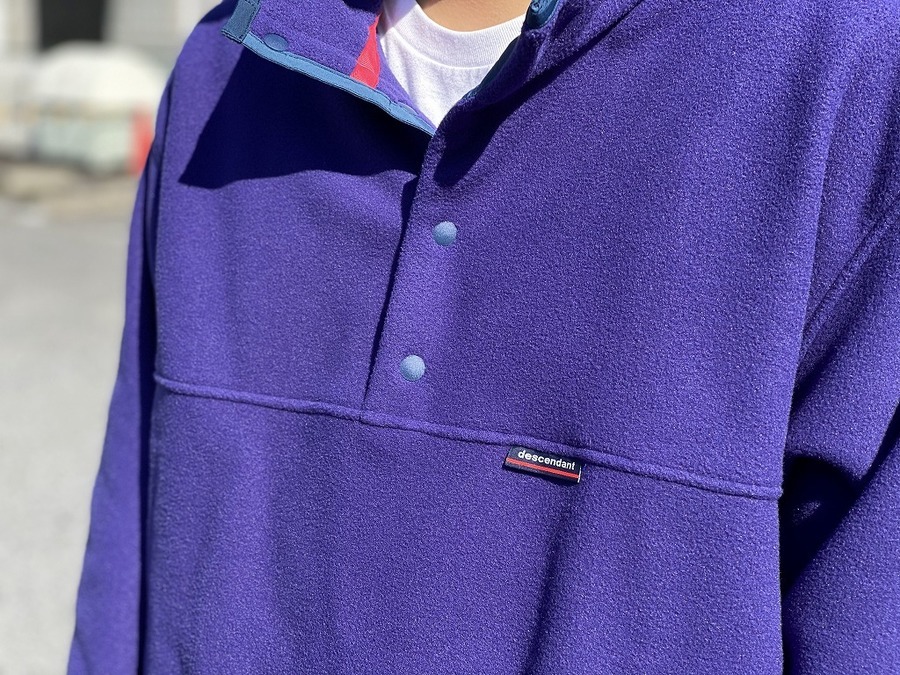 DESCENDANT(ディセンダント )】HUMMING FLEECE PULL OVERが入荷