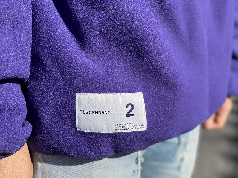 DESCENDANT(ディセンダント )】HUMMING FLEECE PULL OVERが入荷
