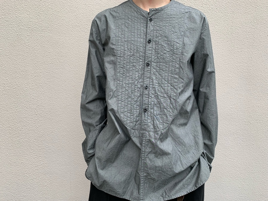 outil シャツ OUTIL 花柄 ジャガード柄シャツ OUTIL 花柄 ジャガード柄