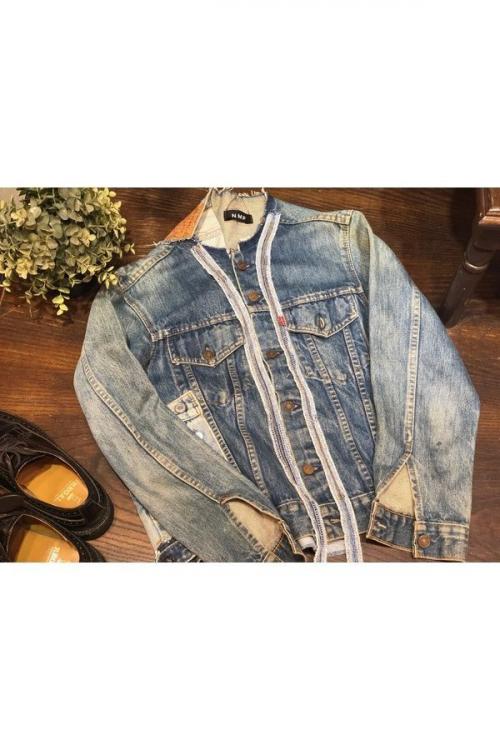NO MASS PROD./ノーマスプロッド】より501再構築デニムジャケットが