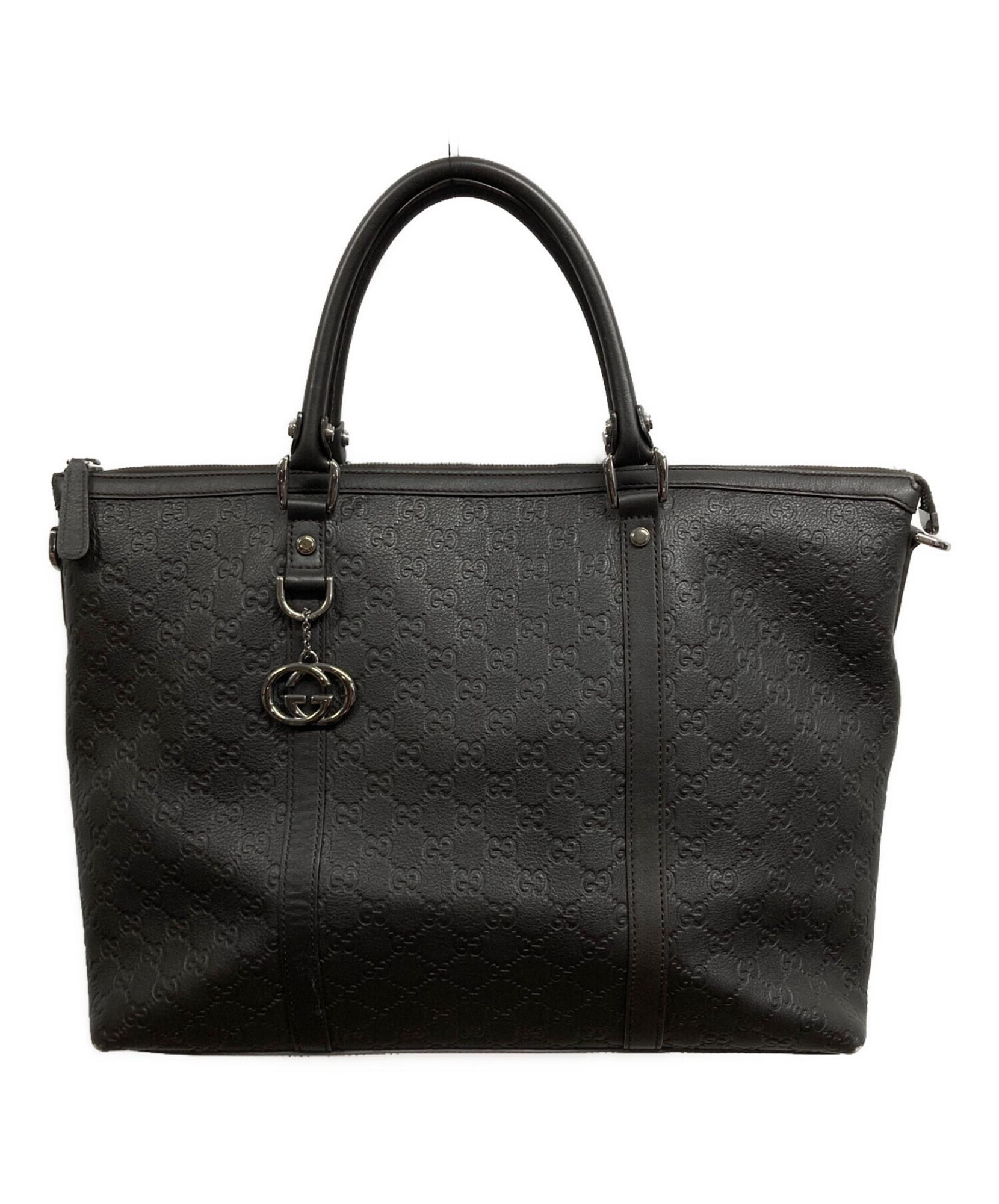 グッチ インターロッキングG ブロンディ ハンドバッグ レザー 黒 GUCCI / グッチ】インターロッキングハンドバッグ | 日常に品格を