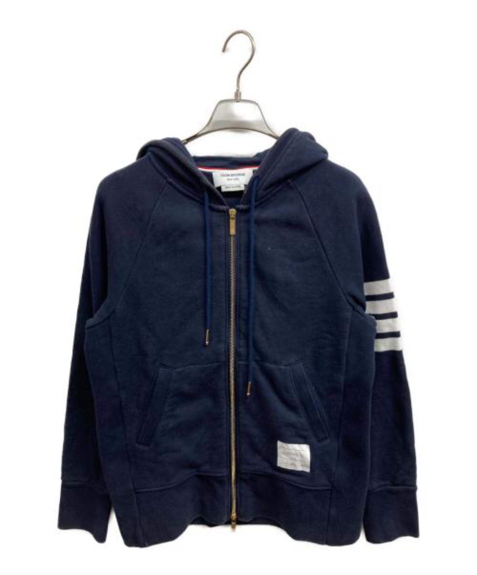 Thom Browne / トムブラウン】4BAR ZIP UP HOODIE | 洗練された