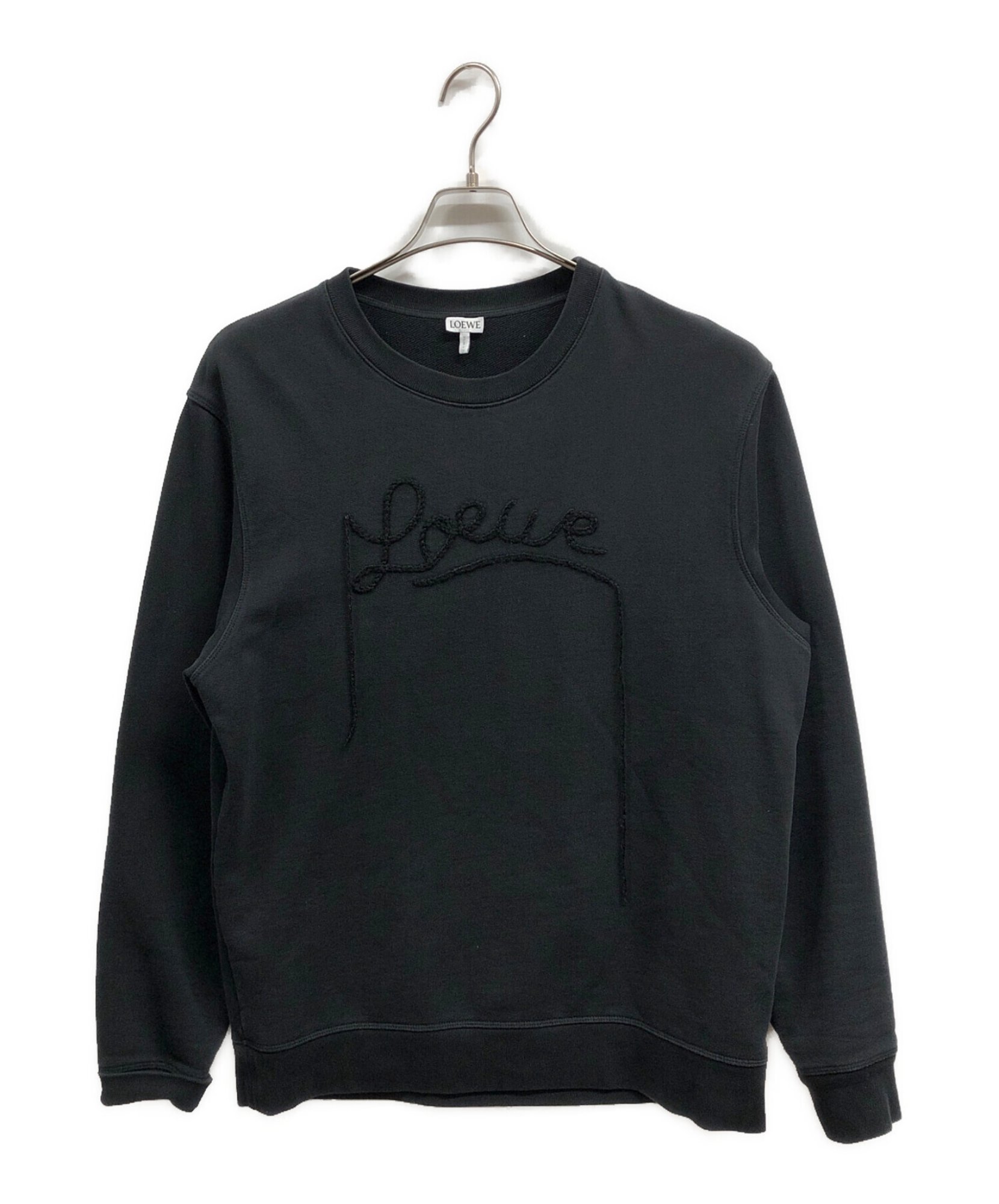 モ*ー様 ロエベ　LOEWE トレーナー　ブラック LOEWE / ロエベ】ロゴ刺繍スウェット|日常を格上げする上質な一着、今