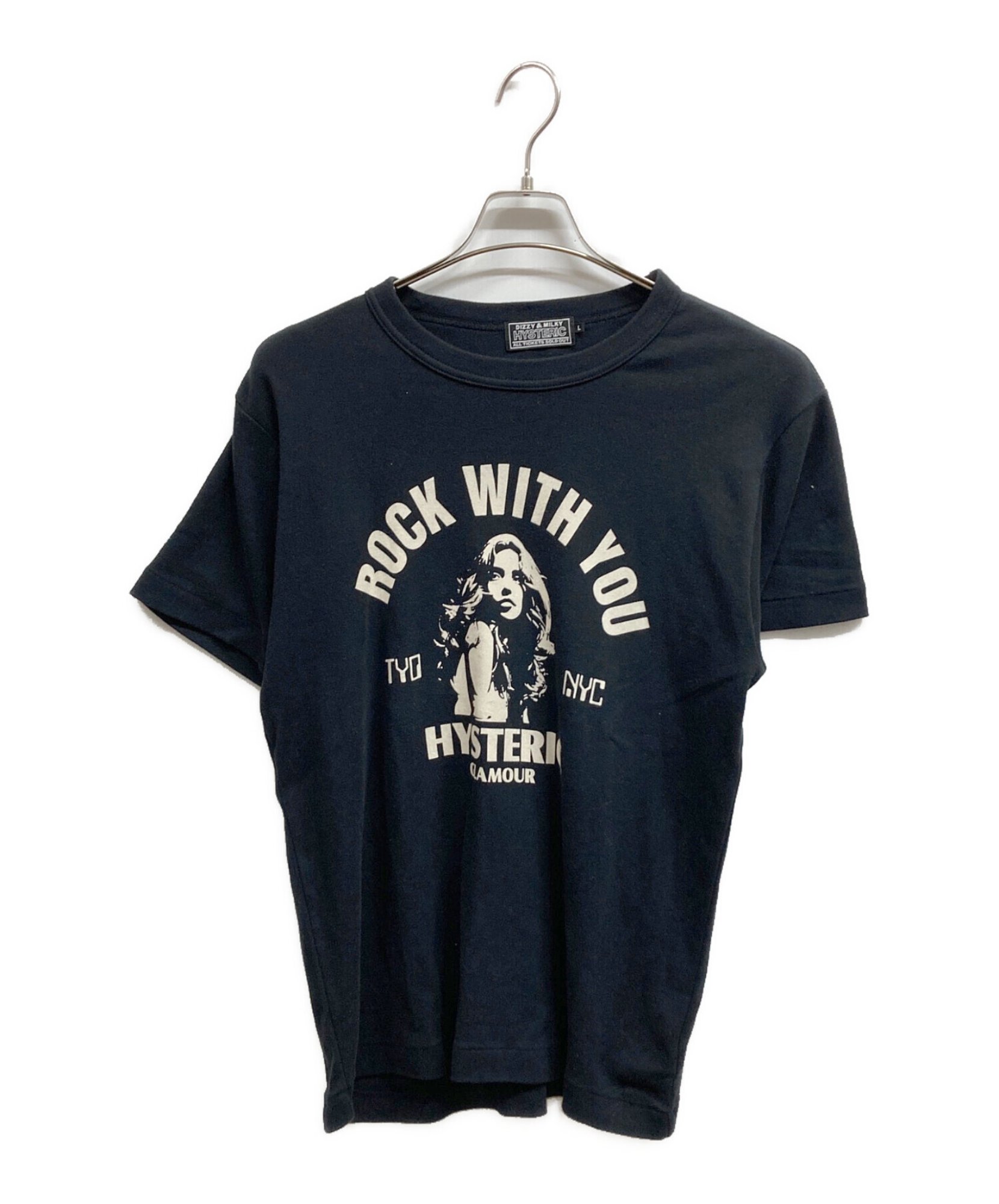 HYSTERIC GLAMOUR Tシャツ ROCK WITH YOU Hysteric Glamour / ヒステリックグラマー】ROCK W YOU Tシャツ