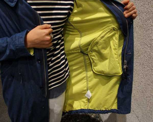 モッズコートのデニム