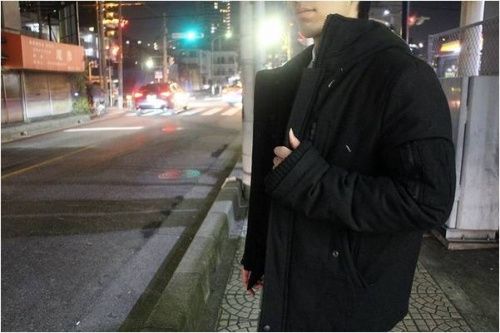 ダウンジャケットのナノユニバース