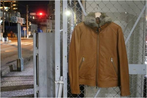 BURBERRY BLACK LABELのレザー