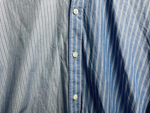ドレスドアンドレスドのPINSTRIPE COLOR BLOCK SHIRT
