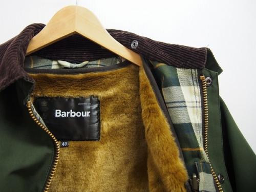 バブアーのライナー付ジャケット