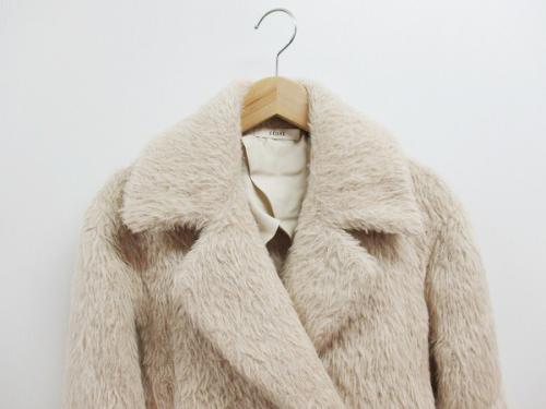 セリーヌのアルパカウールシャギーコート