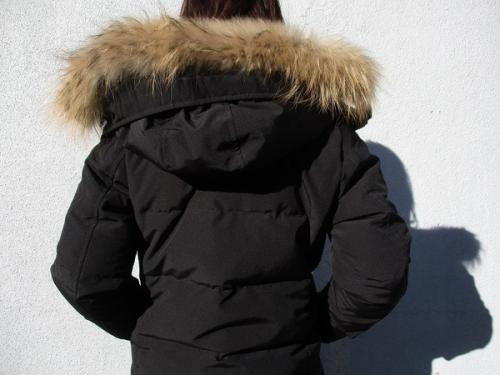 ダントンのファー付ロングダウンコート