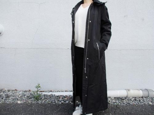 フーデットロングコートのレディース