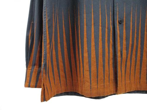 SUNSUNLIGHT ジャガードロングスリーブシャツのメンズ