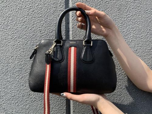 バリーストライプ・スモールレザー2WAYバッグのレディース