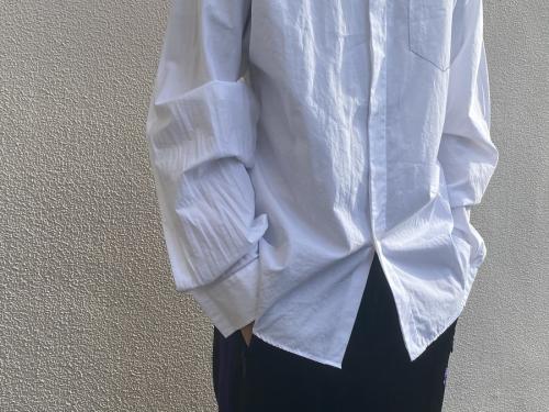 Ｗhite Outline Cotton Shirtのインポート　メンズ　S30DL0436