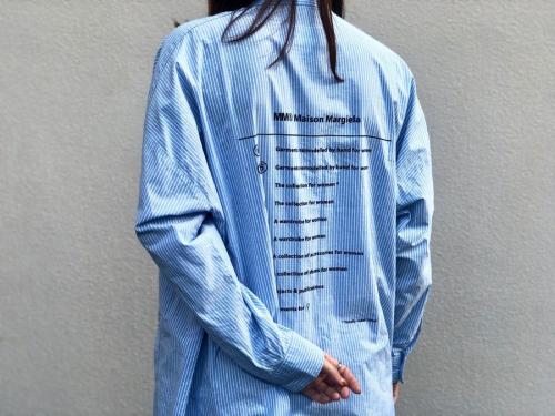 ストライプポプリンシャツドレスのレディース