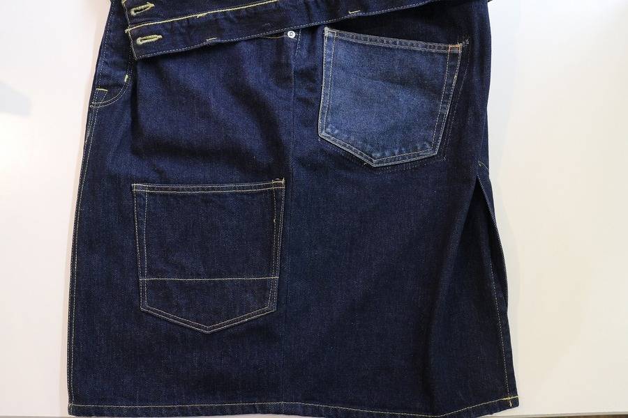 レイヤードに！GANRYU(ガンリュウ)デニムスカート[2016.11.22発行  