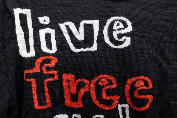 COMME des GARCONS/コム デ ギャルソン】『live free with