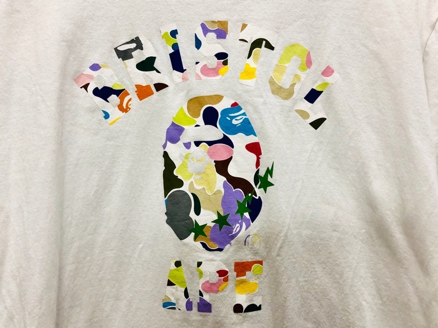 【新品未開封】19SS BAPE x FCRB MULTI CAMO COLLEGE TEE Tシャツ 白XL エイプ A BATHING APE A bathing ape fcrb - Gem