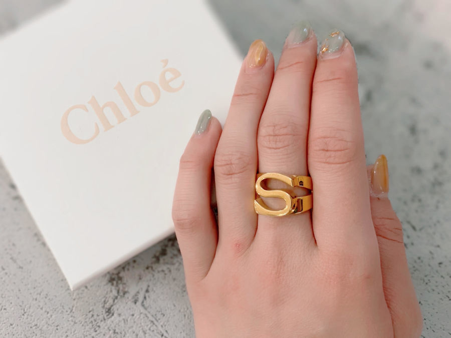 Chloe クロエ イニシャル リング Y アルファベット