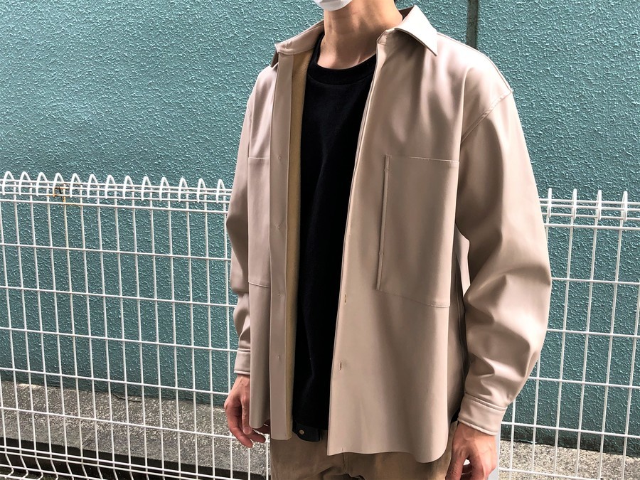 United Tokyo ユナイテッドトーキョー Synthetic Leather Shirt買取入荷 10 13発行