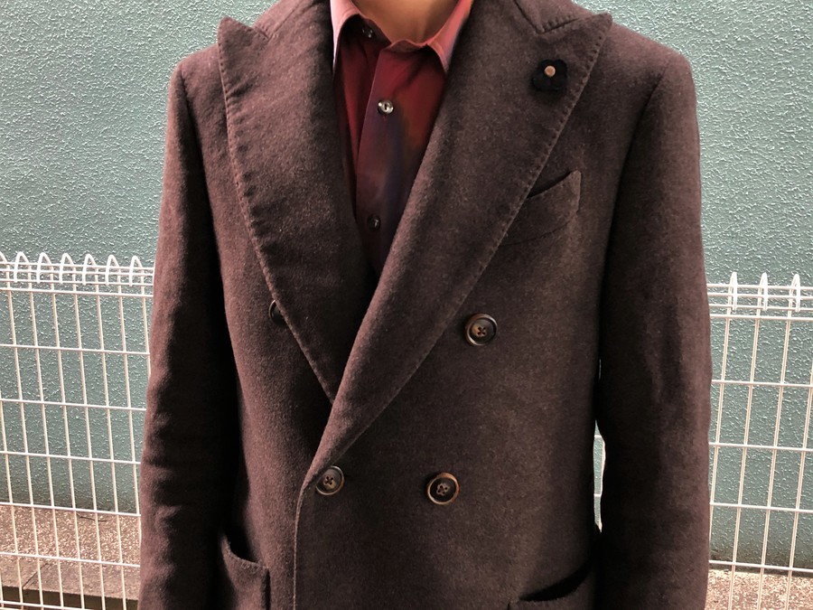 LARDINI/ラルディーニ】ウールダブルチェスターコート買取入荷