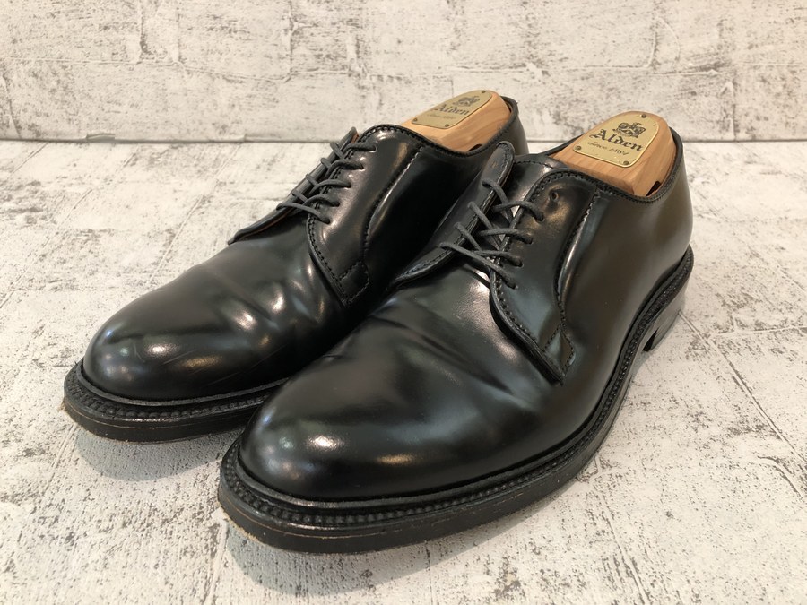 ALDEN/オールデン】9901コードバンプレーントゥシューズ買取入荷