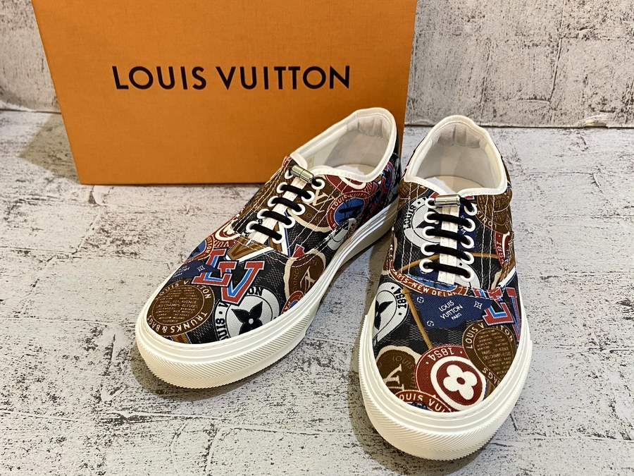 LOUIS VUITTON／ルイ ヴィトン】キャンバスワッペンロゴスニーカー買取