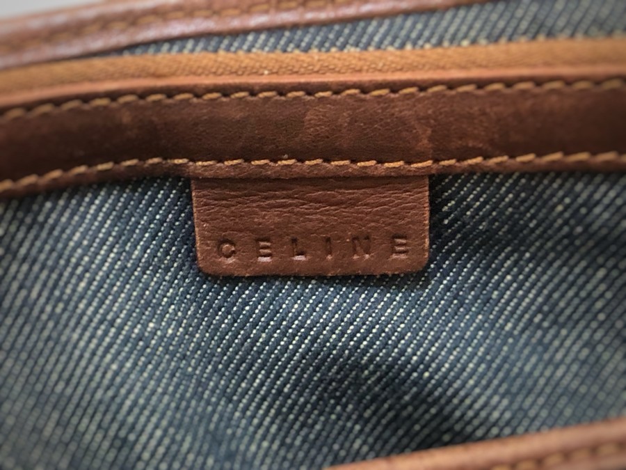 CELINE/セリーヌ】マカダム柄デニムレザー切替ブギーバッグ買取 CELINE/セリーヌ】マカダム柄デニムレザー切替ブギーバッグ買取