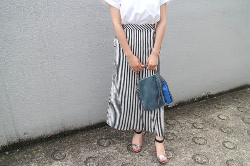 ストライプロングスカート