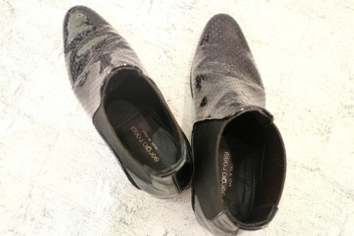 パンチングサイドゴアシューズのメンズ