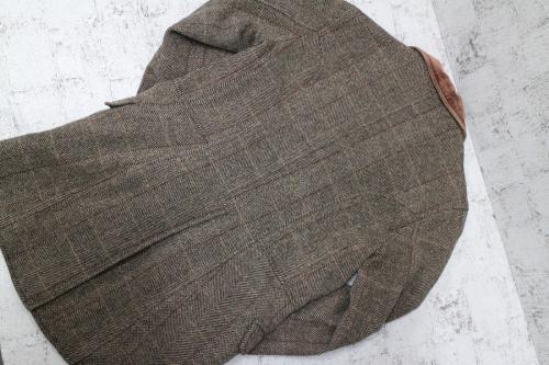 ヘリンボーンテーラードジャケットのメンズ