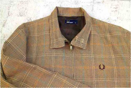 フレッドペリーのガンクラブチェックハリントンジャケット