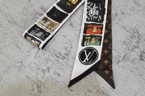 ルイ ヴィトン　のバッグ柄ツイリースカーフ