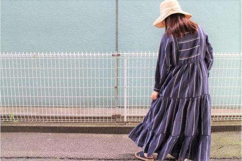 ヌキテパのリネン混ワンピース