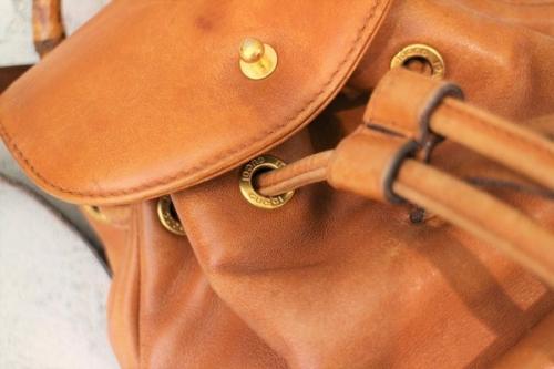 グッチのレザーリュック