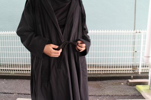 オーバーロングモッズコートのレディース