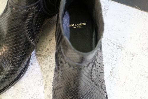 サンローランパリのパイソンサンティアゴブーツ