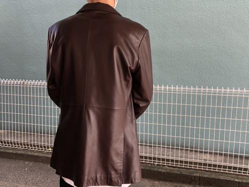 バーバリーブラックレーベルのラムレザージャケット