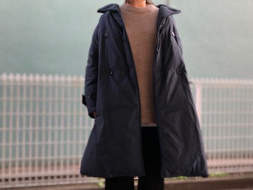 フォーティファイブアールのリバーシブルフーデットダウンジャケット