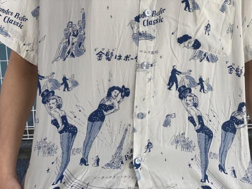 BLONDES PC ALOHA SHIRTの刺し子